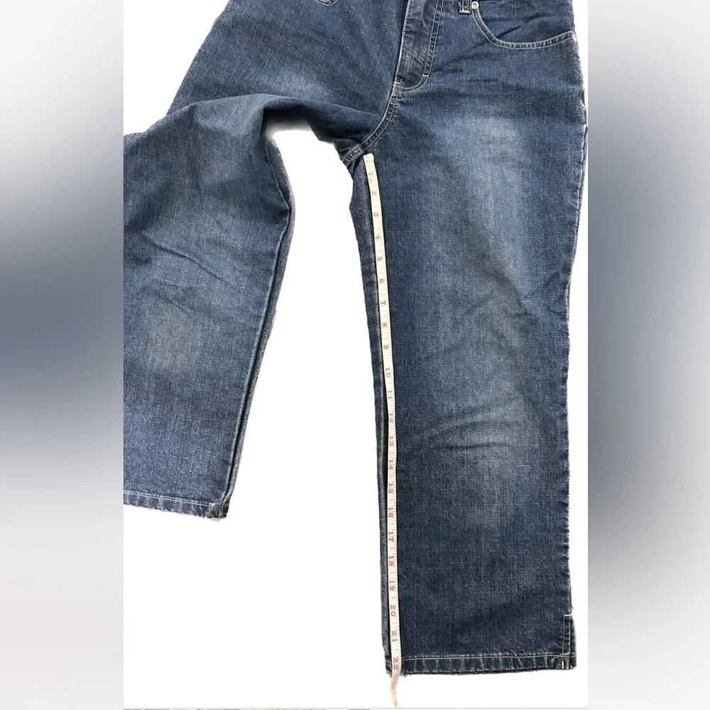 Gloria Vanderbilt Amanda Cropped Jeans Women Size 4 Blue High Rise Straight Crop